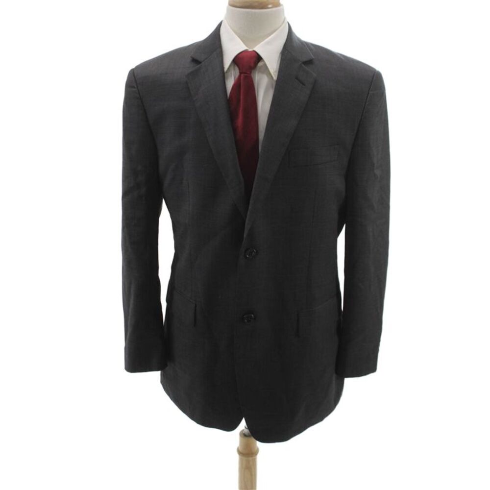 Michael Michael Kors Mens Gray Wool Blazer Size 41